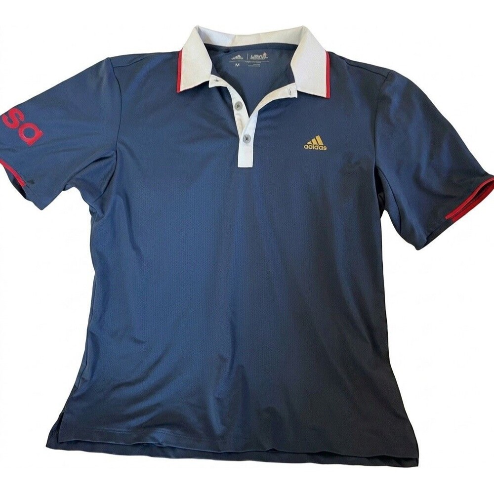 Adidas Golf USA Polo, Navy Blue, Medium